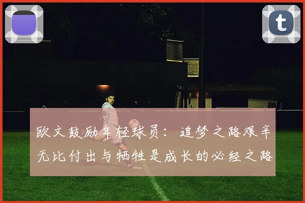 欧文鼓励年轻球员：追梦之路艰辛无比付出与牺牲是成长的必经之路